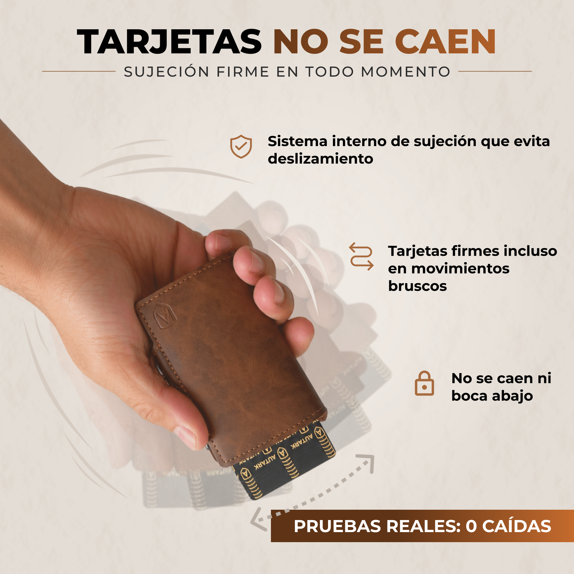Cartera, color Café Claro