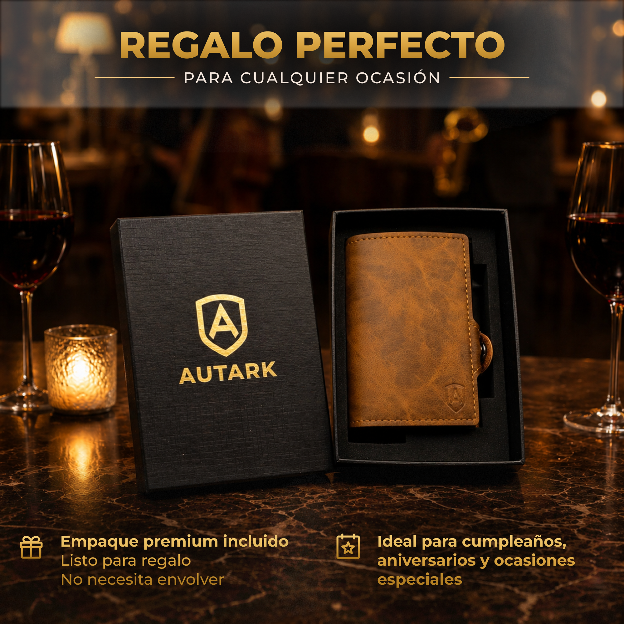Cartera, color Café Claro